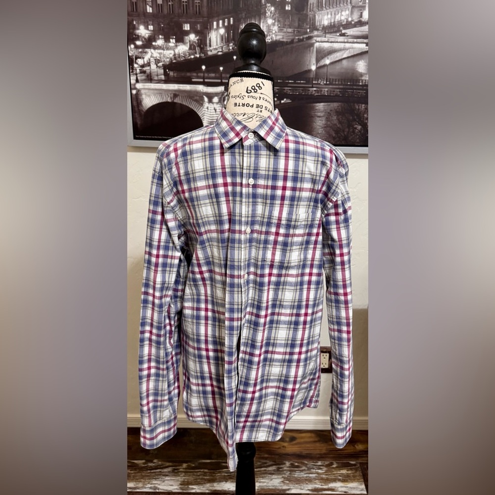 GAP Factory Large Slim Fit Long Sleeve Shirt